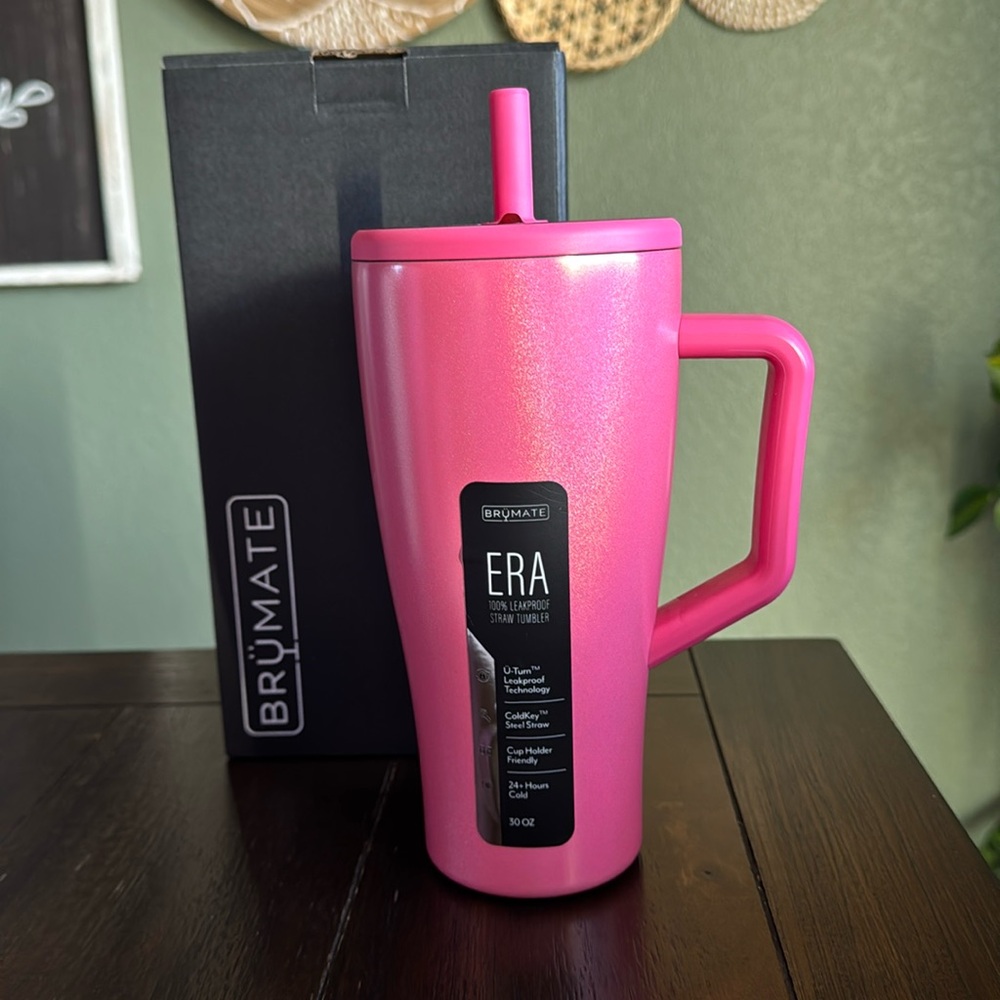Limited Edition BruMate Era in Glitter Pink 30oz! Brand New!